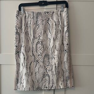 WHBM Snake Print Pencil Skirt